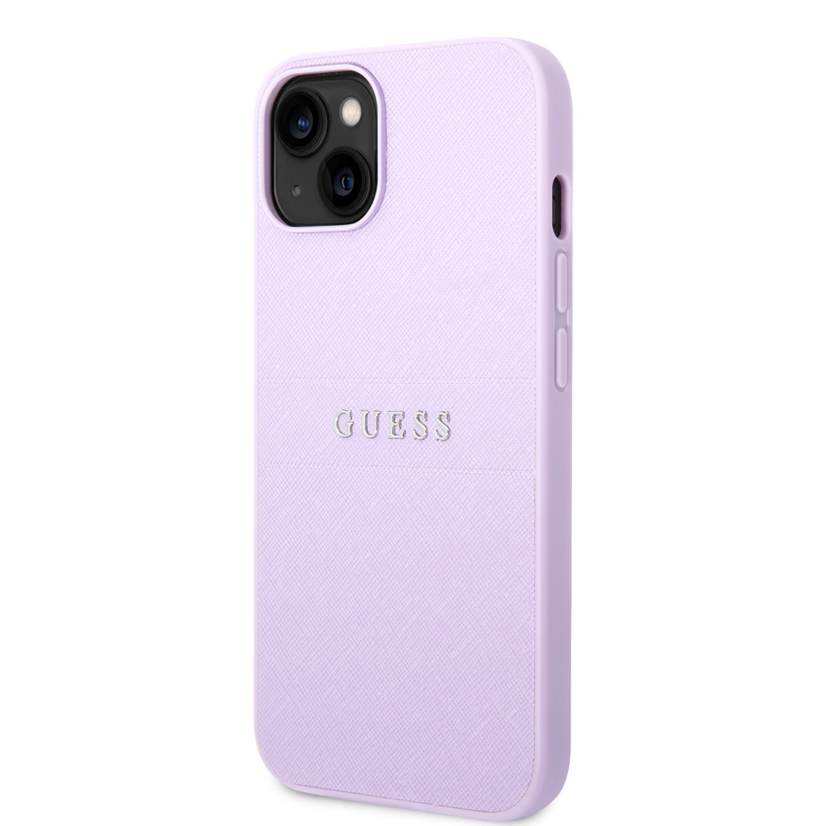 Guess Guess iPhone 14 & 15 Plus Hardcase Backcover - Saffiano - Paars, foto 2 van 6