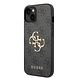 Guess Guess iPhone 14 & 13 Hardcase Backcover - 4G - Big Metal Logo - Grijs Guess Guess iPhone 14 & 13 Hardcase Backcover - 4G - Big Metal Logo - Grijs