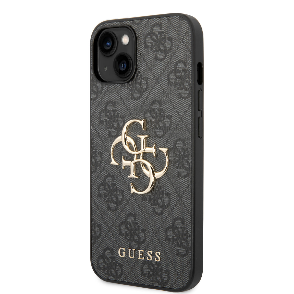 Guess Guess iPhone 14 & 13 Hardcase Backcover - 4G - Big Metal Logo - Grijs, foto 2 van 6