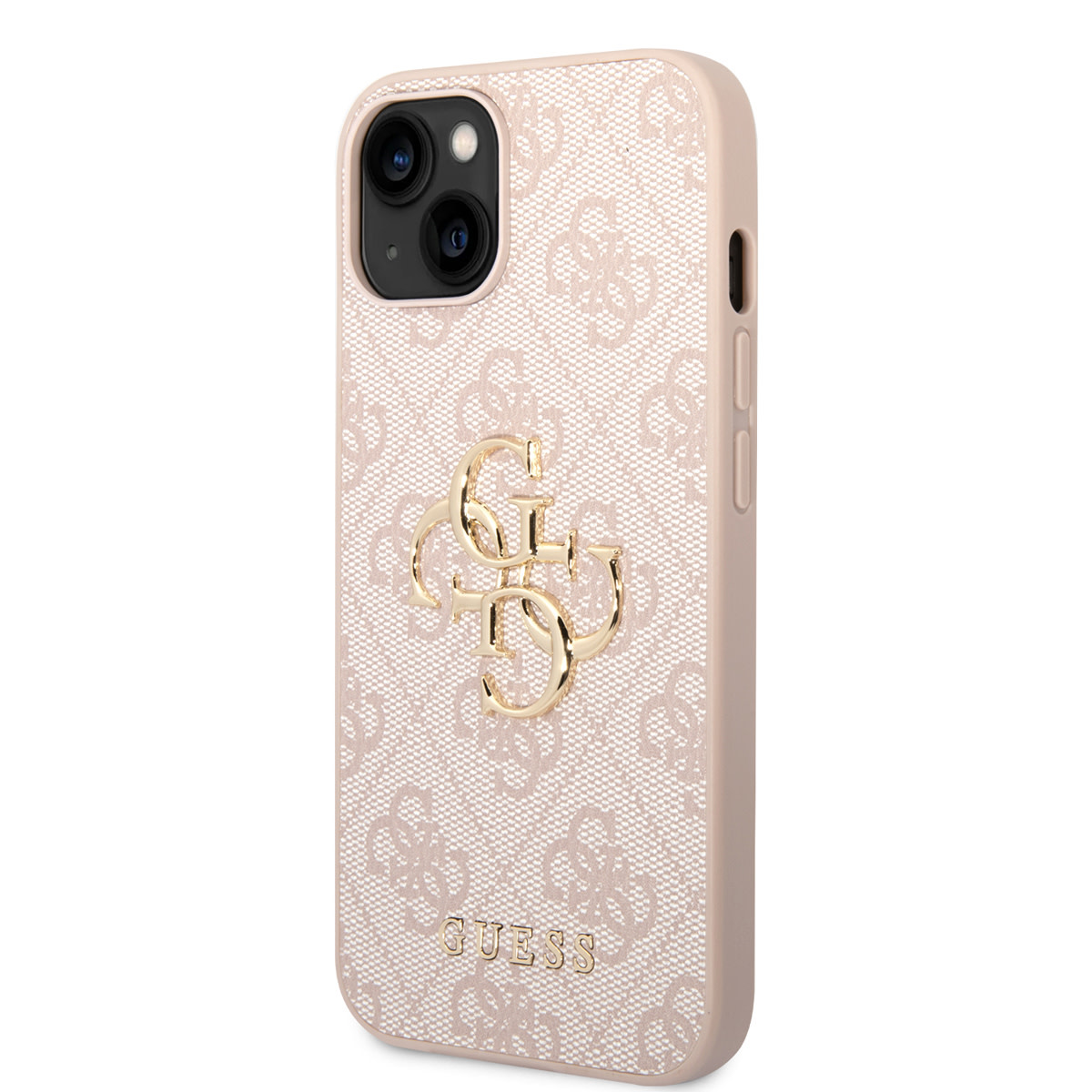 Guess Guess iPhone 14 & 13 Hardcase Backcover - 4G - Big Metal Logo - Roze, foto 2 van 6