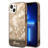 Guess Guess iPhone 14 & 13 Hardcase Backcover - Porcelain Collection - Brown Guess Guess iPhone 14 & 13 Hardcase Backcover - Porcelain Collection - Brown