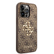 Guess Guess iPhone 14 Pro Max Hardcase Hülle - 4G - Big Metal Logo - Braun Guess Guess iPhone 14 Pro Max Hardcase Hülle - 4G - Big Metal Logo - Braun
