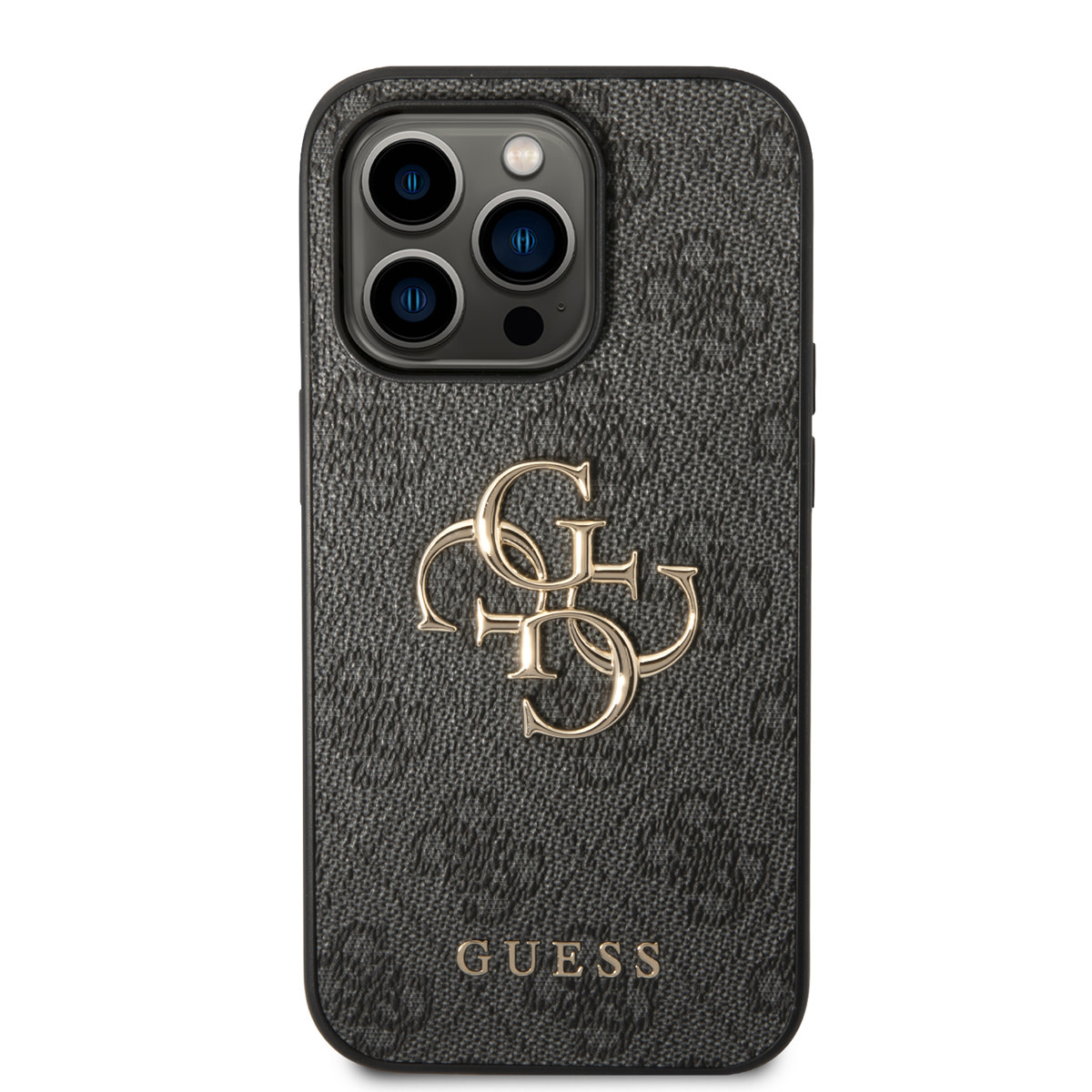 Guess Guess iPhone 14 Pro Max Hardcase Backcover - 4G - Big Metal Logo - Grijs, foto 3 van 6
