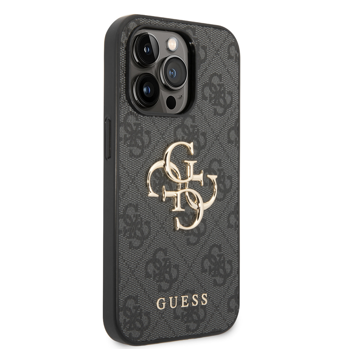 Guess Guess iPhone 14 Pro Max Hardcase Backcover - 4G - Big Metal Logo - Grijs, foto 4 van 6