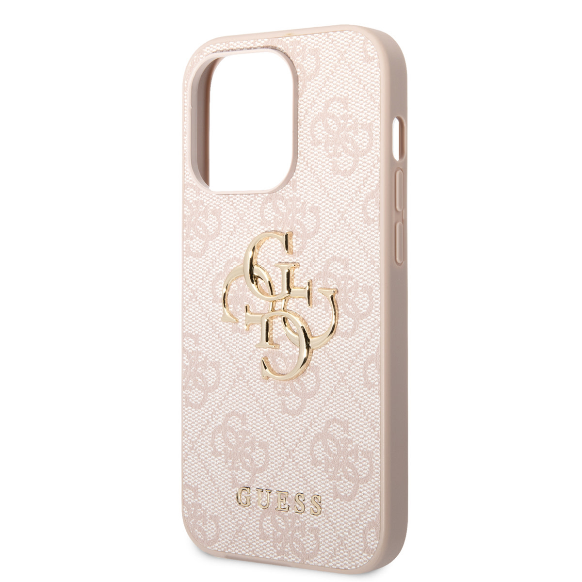 Guess Guess iPhone 14 Pro Max Hardcase Backcover - 4G - Big Metal Logo - Roze, foto 5 van 6
