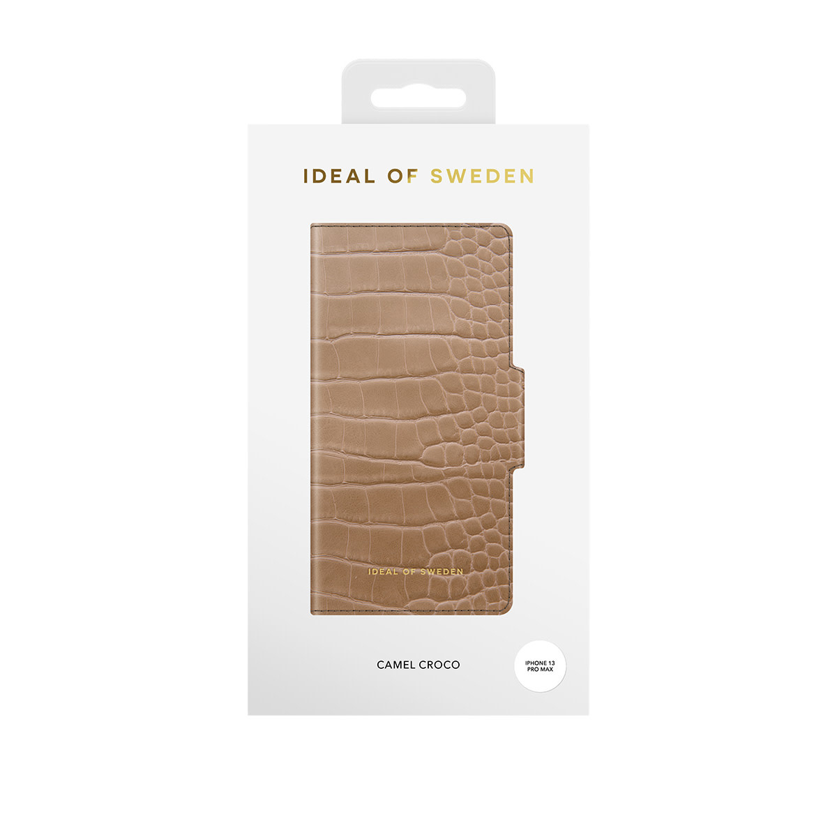 iDeal of Sweden iDeal of Sweden iPhone 13 Pro Max Wallet Case - Pasjeshouder - Camel Croco, foto 6 van 6