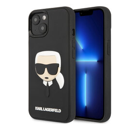 Karl Lagerfeld Karl Lagerfeld coque arriere rigide pour iPhone 14 & 15 Plus - 3D Rubber Karl's Head - Noir Karl Lagerfeld Karl Lagerfeld coque arriere rigide pour iPhone 14 & 15 Plus - 3D Rubber Karl's Head - Noir