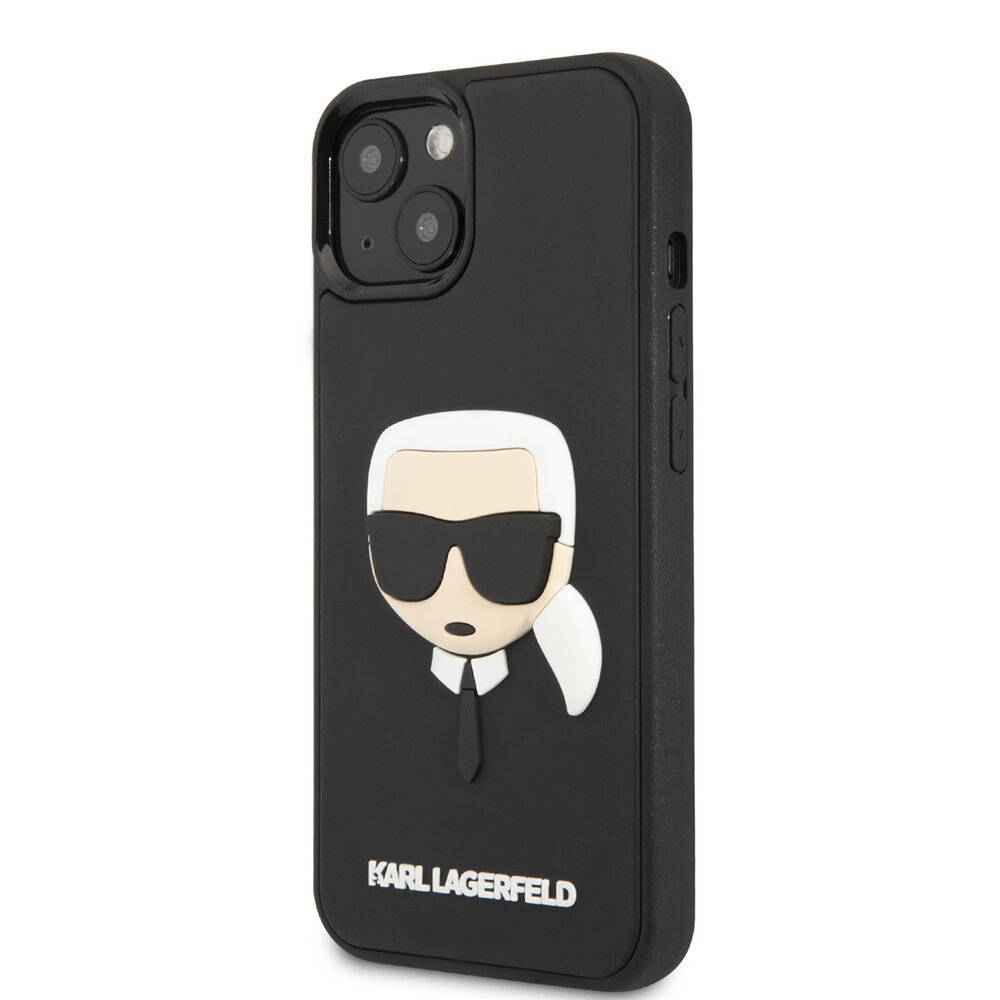Karl Lagerfeld Karl Lagerfeld iPhone 14 & 15 Plus Hardcase Backcover - 3D Rubber Karl's Head - Black Karl Lagerfeld Karl Lagerfeld iPhone 14 & 15 Plus Hardcase Backcover - 3D Rubber Karl's Head - Black