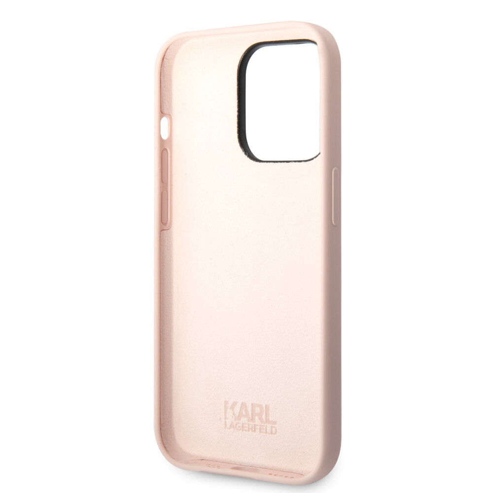 Karl Lagerfeld Karl Lagerfeld iPhone 14 Pro Max Hardcase Hülle - Karl's Head - Rosa Karl Lagerfeld Karl Lagerfeld iPhone 14 Pro Max Hardcase Hülle - Karl's Head - Rosa