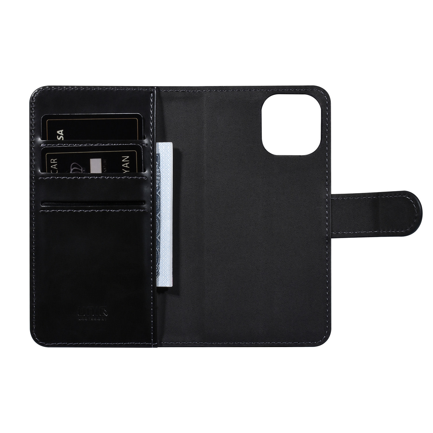UNIQ Accessory UNIQ Accessory 2 in 1 Zwart iPhone 13 Mini Booktype en Backcover Pasjeshouder - Magneetsluiting, foto 4 van 6