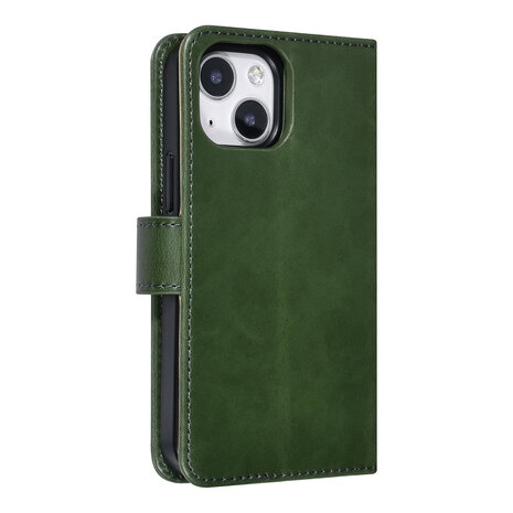 UNIQ Accessory UNIQ Accessory 2 in 1 iPhone 13 Mini Green Book type and back cover card holder - magnetic closure UNIQ Accessory UNIQ Accessory 2 in 1 iPhone 13 Mini Green Book type and back cover card holder - magnetic closure