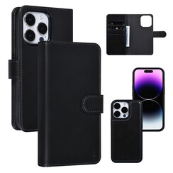 UNIQ Accessory iPhone 14 Pro Book Case hoesje Pasjeshouder - Zwart