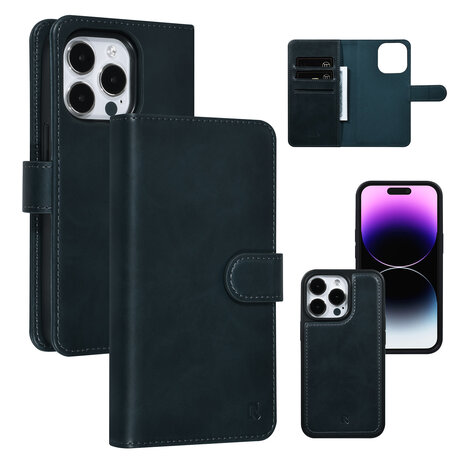 UNIQ Accessory UNIQ Accessory iPhone 14 Pro Book type housse Porte-cartes - Bleu UNIQ Accessory UNIQ Accessory iPhone 14 Pro Book type housse Porte-cartes - Bleu