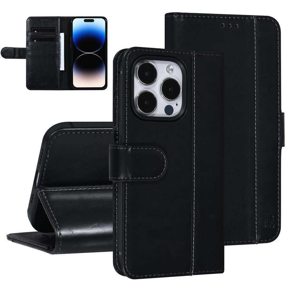 UNIQ Accessory UNIQ AccessoryiPhone 14 Pro Noir Porte-cartes Booktype pour 3 cartes - Fermeture magnétique UNIQ Accessory UNIQ AccessoryiPhone 14 Pro Noir Porte-cartes Booktype pour 3 cartes - Fermeture magnétique