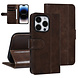 UNIQ Accessory UNIQ AccessoryiPhone 14 Pro Marron foncé Porte-cartes Booktype pour 3 cartes - Fermeture magnétique UNIQ Accessory UNIQ AccessoryiPhone 14 Pro Marron foncé Porte-cartes Booktype pour 3 cartes - Fermeture magnétique