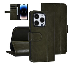 UNIQ Accessory UNIQ Accessory iPhone 14 Pro Dark Green Booktype Card holder for 3 cards - Magnetic closure UNIQ Accessory UNIQ Accessory iPhone 14 Pro Dark Green Booktype Card holder for 3 cards - Magnetic closure