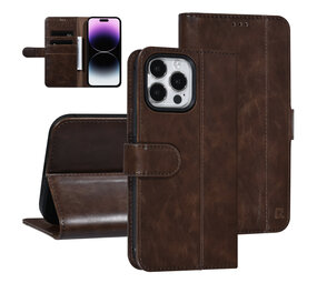 UNIQ Accessory UNIQ Accessory iPhone 14 Pro Max Dark Brown Booktype Card holder for 3 cards - Magnetic closure UNIQ Accessory UNIQ Accessory iPhone 14 Pro Max Dark Brown Booktype Card holder for 3 cards - Magnetic closure