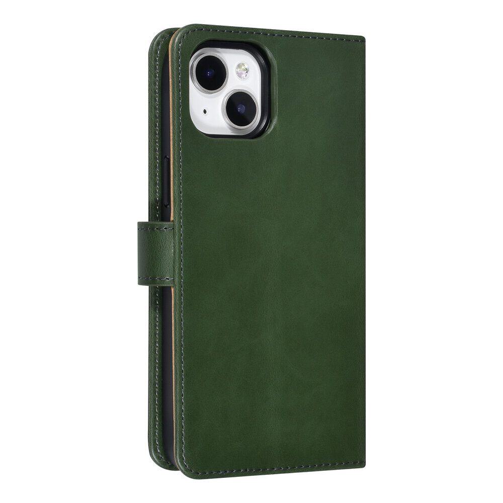 UNIQ Accessory UNIQ Accessory 2 in 1 Groen iPhone 14 & 15 Plus Booktype en Backcover Pasjeshouder - Magneetsluiting UNIQ Accessory UNIQ Accessory 2 in 1 Groen iPhone 14 & 15 Plus Booktype en Backcover Pasjeshouder - Magneetsluiting