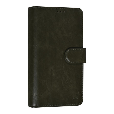 UNIQ Accessory UNIQ Accessory DonkerGroen iPhone 14 & 13 Booktype Pasjeshouder voor 9 pasjes - Magneetsluiting UNIQ Accessory UNIQ Accessory DonkerGroen iPhone 14 & 13 Booktype Pasjeshouder voor 9 pasjes - Magneetsluiting