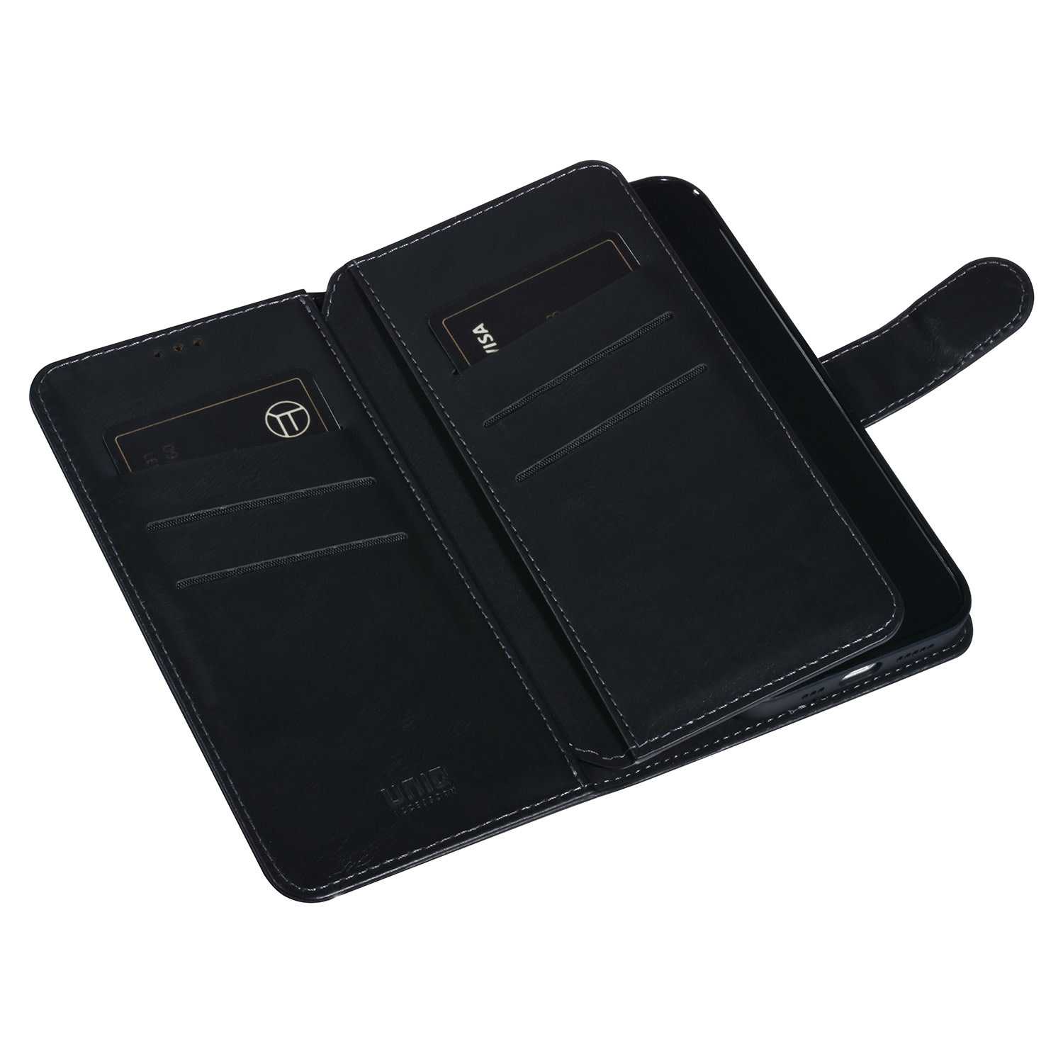 UNIQ Accessory UNIQ Accessory Zwart iPhone 14 Pro Booktype Pasjeshouder voor 9 pasjes - Magneetsluiting, foto 4 van 5