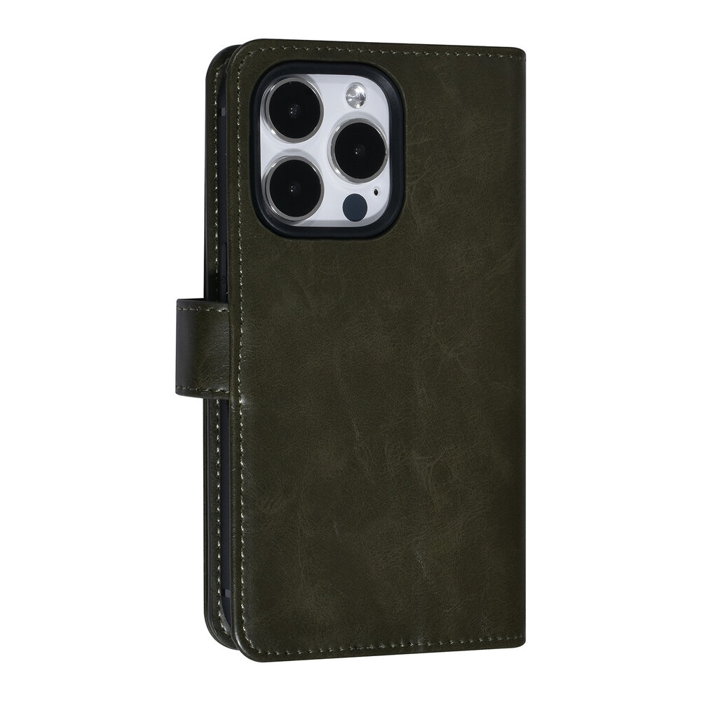 UNIQ Accessory UNIQ Accessory iPhone 14 Pro Dark Green Booktype Card holder for 9 cards - Magnetic closure UNIQ Accessory UNIQ Accessory iPhone 14 Pro Dark Green Booktype Card holder for 9 cards - Magnetic closure