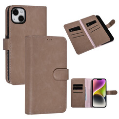 UNIQ Accessory Roze iPhone 14 & 15 Plus Booktype Pasjeshouder voor 9 pasjes - Magneetsluiting