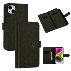UNIQ AccessoryiPhone 14 & 15 Plus Vert foncÃ© Porte-cartes Booktype pour 9 cartes - Fermeture magnetique