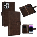 UNIQ Accessory UNIQ AccessoryiPhone 14 Pro Max Marron foncé Porte-cartes Booktype pour 9 cartes - Fermeture magnétique