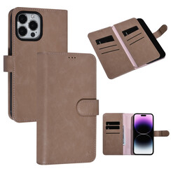 UNIQ Accessory Roze iPhone 14 Pro Max Booktype Pasjeshouder voor 9 pasjes - Magneetsluiting