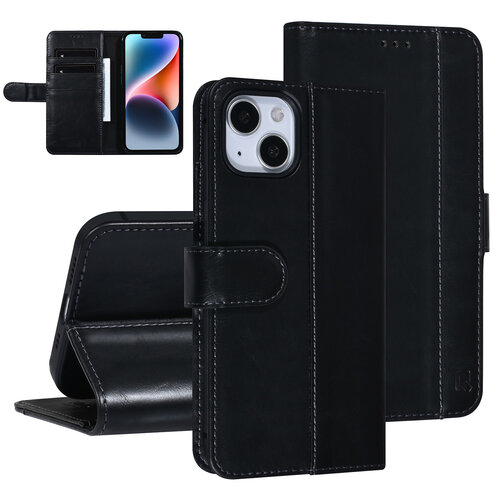 UNIQ Accessory UNIQ Accessory iPhone 14 & 13 - Schwarz Booktype Kartenhalter fur 3 Karten - Magnetverschluss