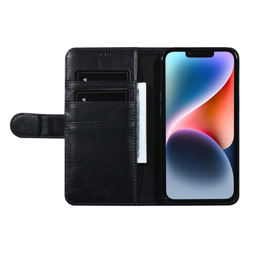 UNIQ Accessory UNIQ Accessory iPhone 14 & 13 - Schwarz Booktype Kartenhalter fur 3 Karten - Magnetverschluss