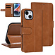 UNIQ Accessory UNIQ AccessoryiPhone 14 & 13 Marron Porte-cartes Booktype pour 3 cartes - Fermeture magnetique UNIQ Accessory UNIQ AccessoryiPhone 14 & 13 Marron Porte-cartes Booktype pour 3 cartes - Fermeture magnetique