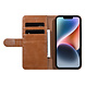 UNIQ Accessory UNIQ Accessory iPhone 14 & 13 - Braun Booktype Kartenhalter fur 3 Karten - Magnetverschluss UNIQ Accessory UNIQ Accessory iPhone 14 & 13 - Braun Booktype Kartenhalter fur 3 Karten - Magnetverschluss