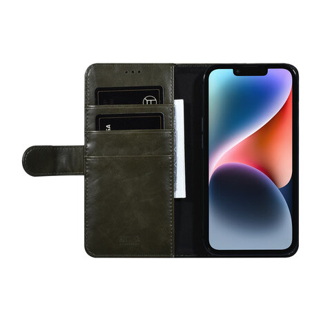 UNIQ Accessory UNIQ AccessoryiPhone 14 & 13 Vert Porte-cartes Booktype pour 3 cartes - Fermeture magnetique UNIQ Accessory UNIQ AccessoryiPhone 14 & 13 Vert Porte-cartes Booktype pour 3 cartes - Fermeture magnetique