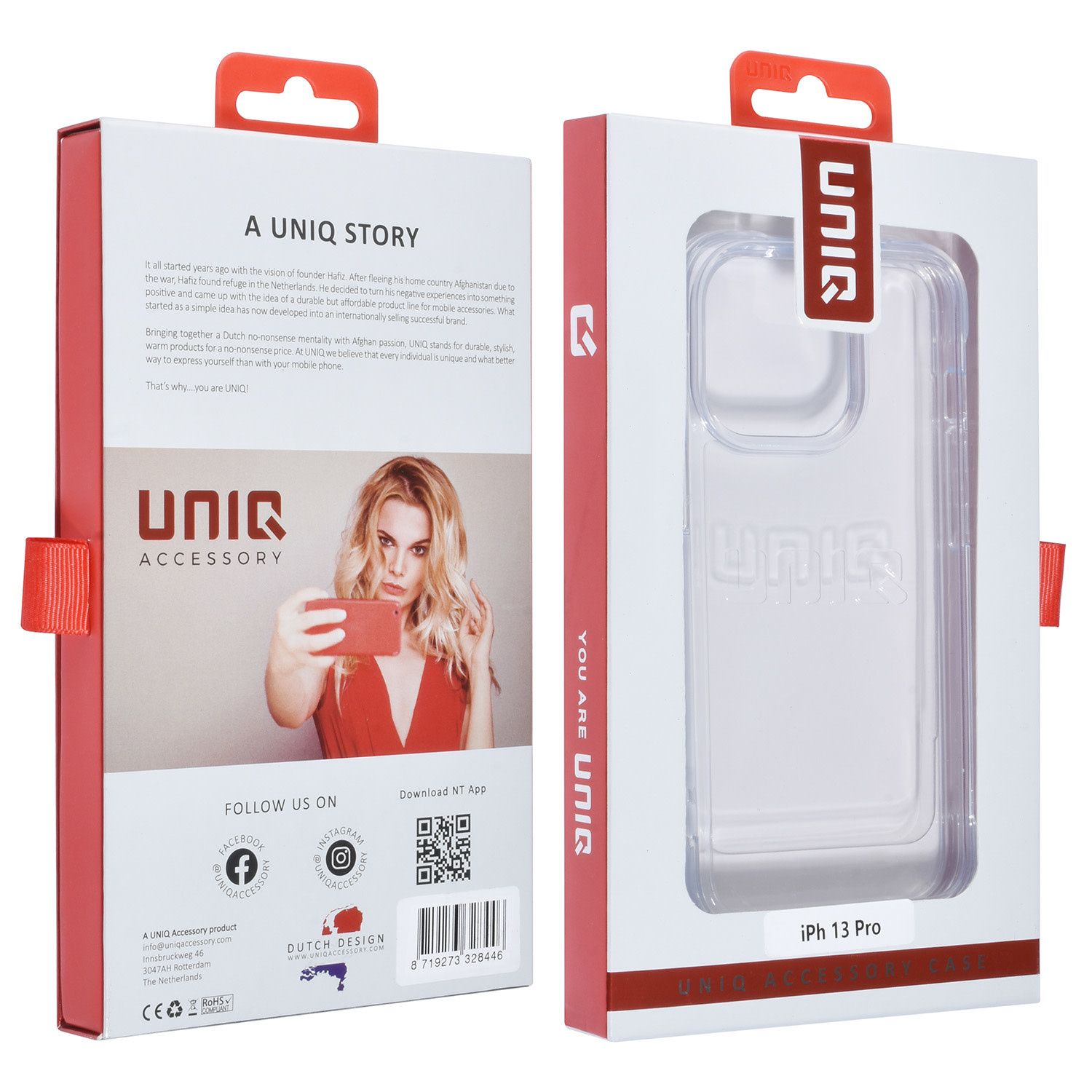 UNIQ Accessory UNIQ Accessory iPhone 13 Pro Premium Backcover hoesje - Transparant - Antishock, foto 4 van 4