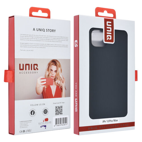 UNIQ Accessory UNIQ Accessory iPhone 12 Pro Max Premium Backcover hoesje - Zwart