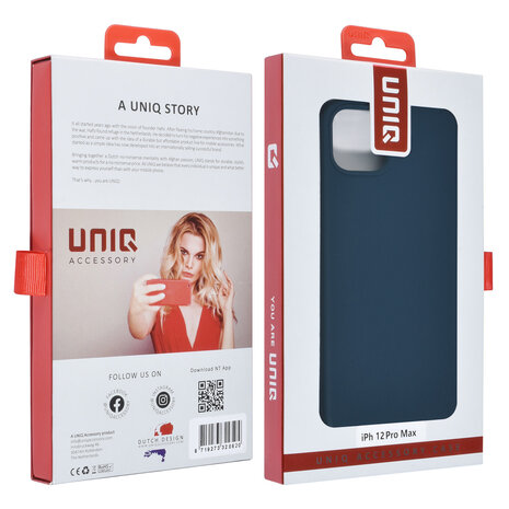 UNIQ Accessory UNIQ Accessory Coque arrière premium pour iPhone 12 Pro Max - Bleu Foncé UNIQ Accessory UNIQ Accessory Coque arrière premium pour iPhone 12 Pro Max - Bleu Foncé
