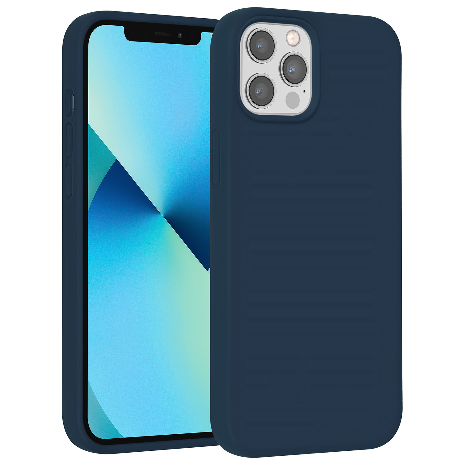 UNIQ Accessory UNIQ Accessory iPhone 12 Pro Max Premium Backcover hoesje - DonkerBlauw