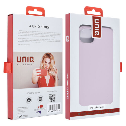 UNIQ Accessory UNIQ Accessory iPhone 12 Pro Max Premium Backcover hoesje - Lila