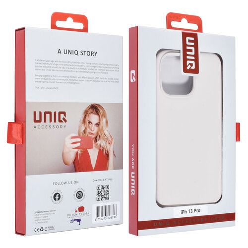 UNIQ Accessory UNIQ Accessory iPhone 13 Pro Premium Backcover hoesje - Wit