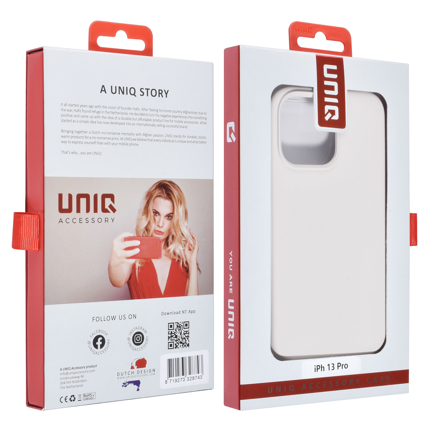 UNIQ Accessory UNIQ Accessory iPhone 13 Pro Premium Backcover hoesje - Wit, foto 4 van 4