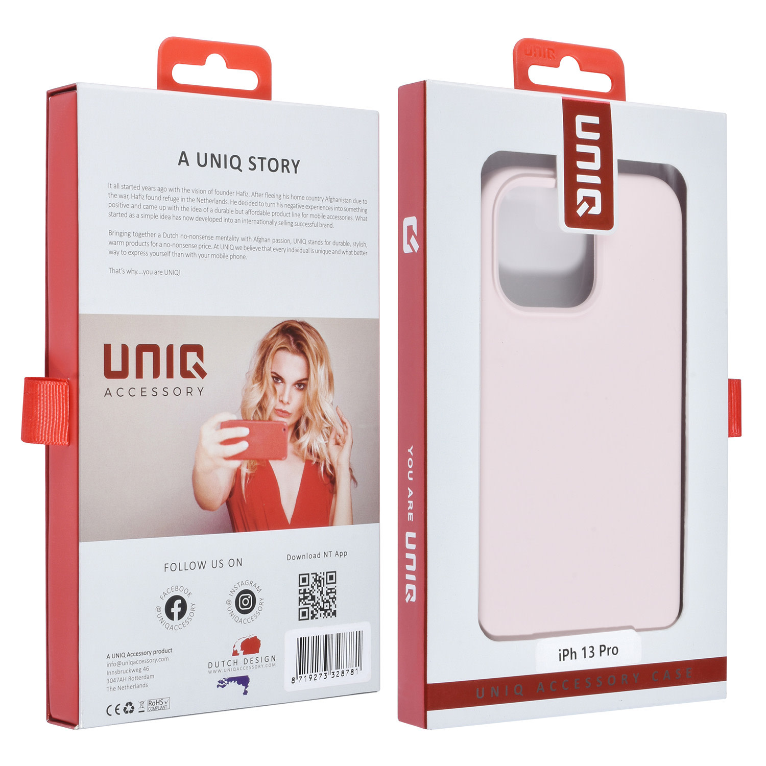 UNIQ Accessory UNIQ Accessory iPhone 13 Pro Premium Backcover hoesje - Lila, foto 4 van 4