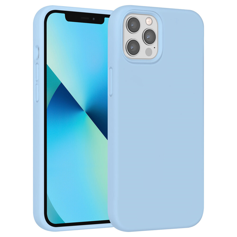 UNIQ Accessory UNIQ Accessory iPhone 12 Pro Max - Premium TPU Backcover - Light Blue UNIQ Accessory UNIQ Accessory iPhone 12 Pro Max - Premium TPU Backcover - Light Blue
