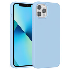 UNIQ Accessory iPhone 12 Pro Max Premium Backcover hoesje - LichtBlauw