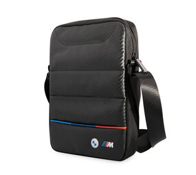BMW BMW 10 Inch Tablet Bag - Carbon Tricolor - Zwart BMW BMW 10 Inch Tablet Bag - Carbon Tricolor - Zwart