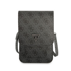 Guess 7 inch Leather Wallet bag 4G - Triangle - Black