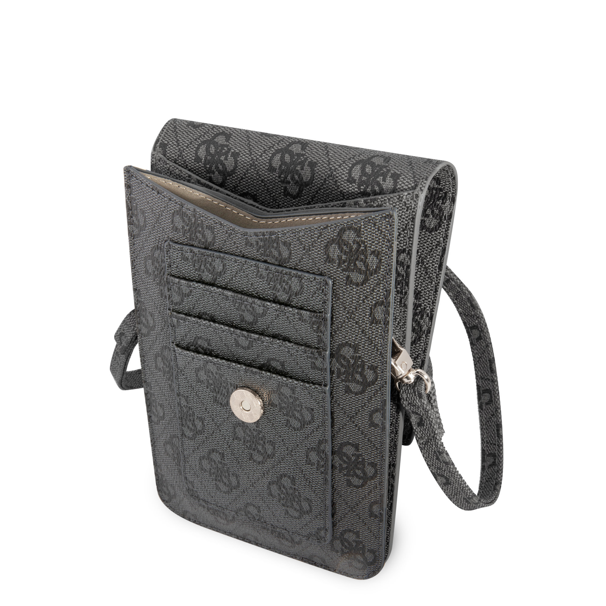 Guess Guess 7 inch PU Leather Wallet bag - Zwart - 4G - Triangle, foto 4 van 4