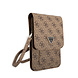Guess Guess 7 inch PU Leather Telefoontas - Wallet bag - 4G Triangle - Bruin Guess Guess 7 inch PU Leather Telefoontas - Wallet bag - 4G Triangle - Bruin