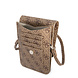Guess Guess 7 inch Leather Wallet bag - 4G - Triangle - Marron Guess Guess 7 inch Leather Wallet bag - 4G - Triangle - Marron