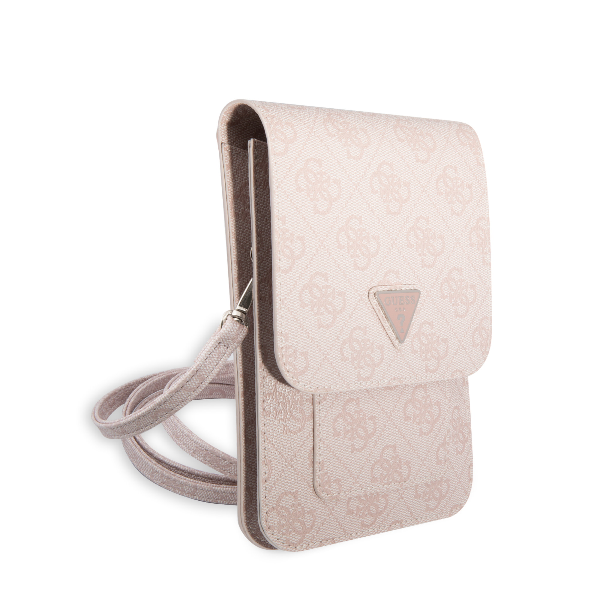 Guess Guess 7 inch PU Leather Telefoontas - Wallet bag - 4G Triangle - Roze, foto 3 van 4